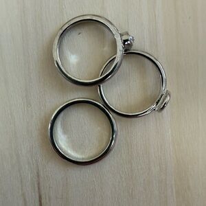 Chic Silver Ring Trio